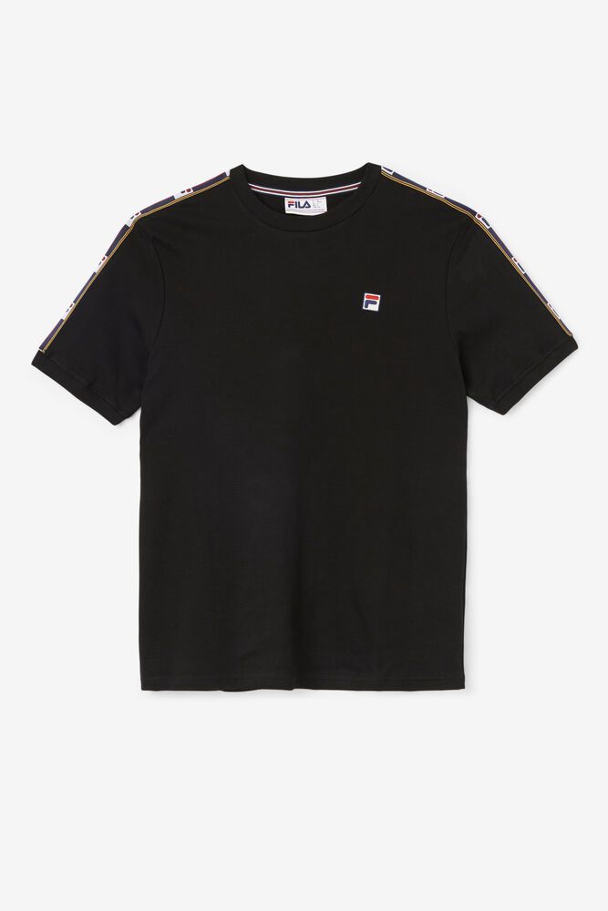 Fila Oliver T-Shirt Black - Mens - 18049IOGJ